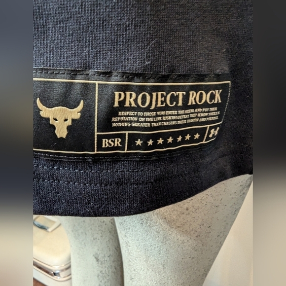 NWT UA Men's Project Rock Heavyweight Short Sleeve shirt - Picture 15 of 17